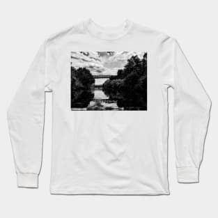 Zilker Park- Austin, Texas - Black and White Long Sleeve T-Shirt